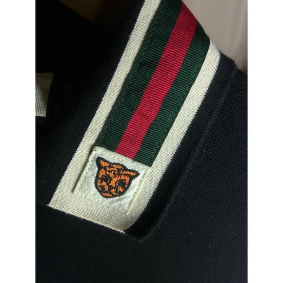 Gucci Stripe Short Sleeve Polo Shirt - Picture 6 of 10